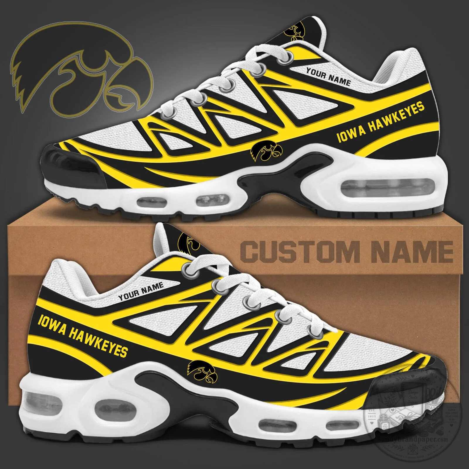 Limited Edition IOWA New Shoe Personalization - Quickly Selling Out!
