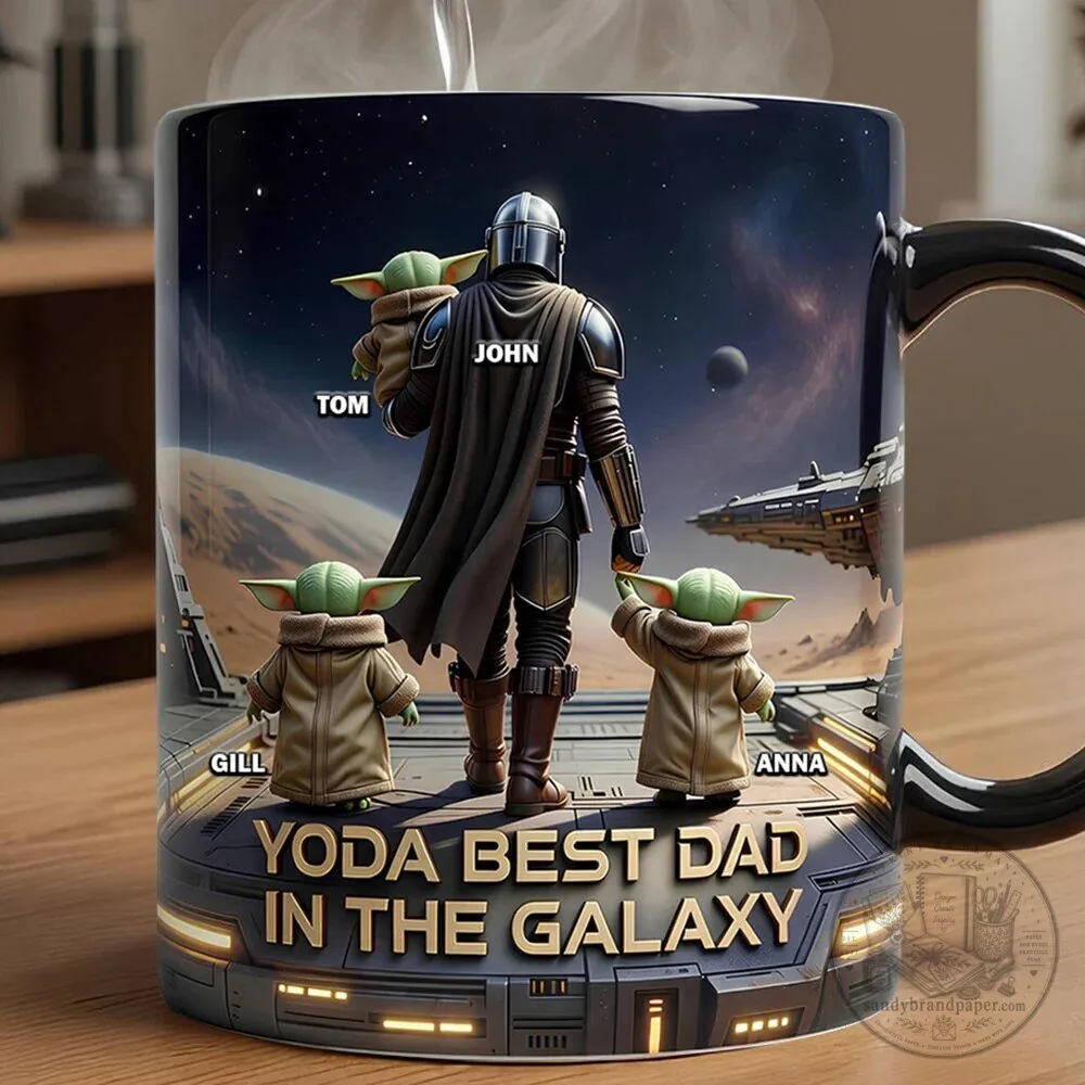 Star Wars Mandalorian Best Dad In The Galaxy Personalized Mug