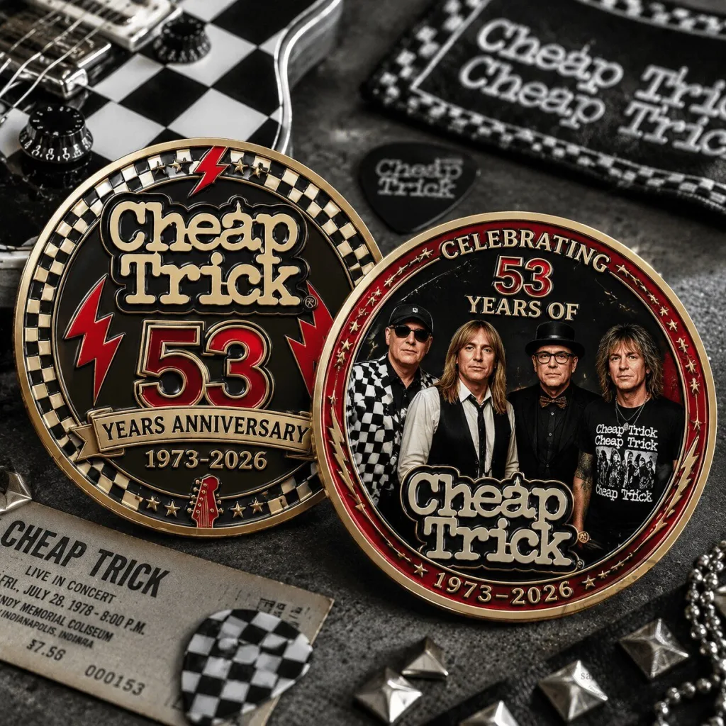 Cheap Trick 53 Years Anniversary 1973-2026 Commemorative Coin Cheap Trick 53 Years Anniversary 1973-2026 Commemorative Coin