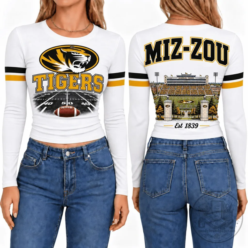 Missouri Tigers Football Stadium Long Sleeve Shirt Missouri Tigers Football Stadium Long Sleeve Shirt