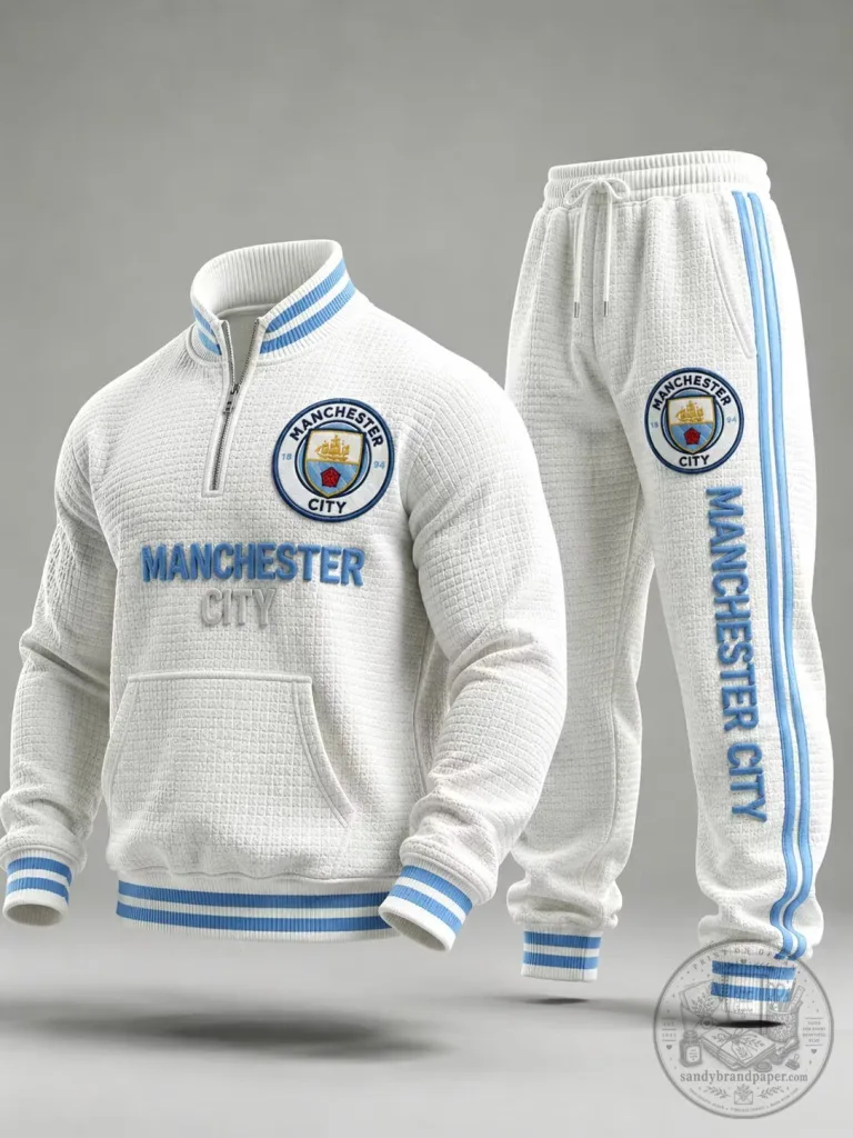 Manchester City Football Club Quarter-Zip Sweatshirt and Jogger Pants Set