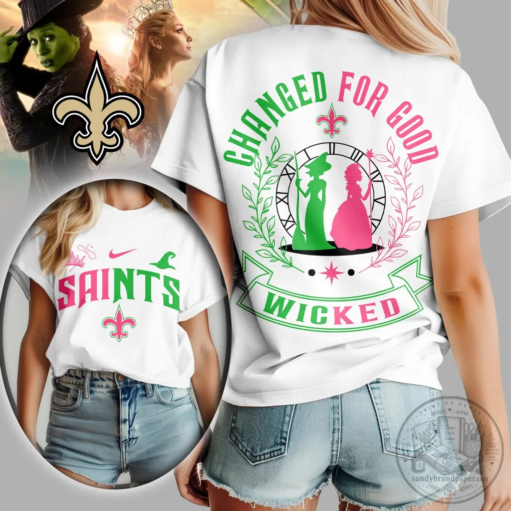 New Orleans Saints Wicked Changed For Good Women's T-Shirt New Orleans Saints Wicked Changed For Good Women's T-Shirt