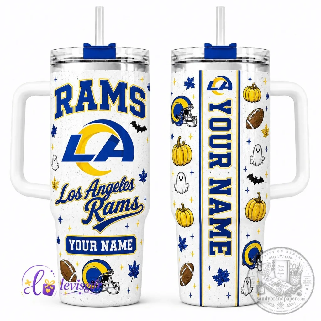 Los Angeles Rams Football Halloween Personalized Tumbler Los Angeles Rams Football Halloween Personalized Tumbler