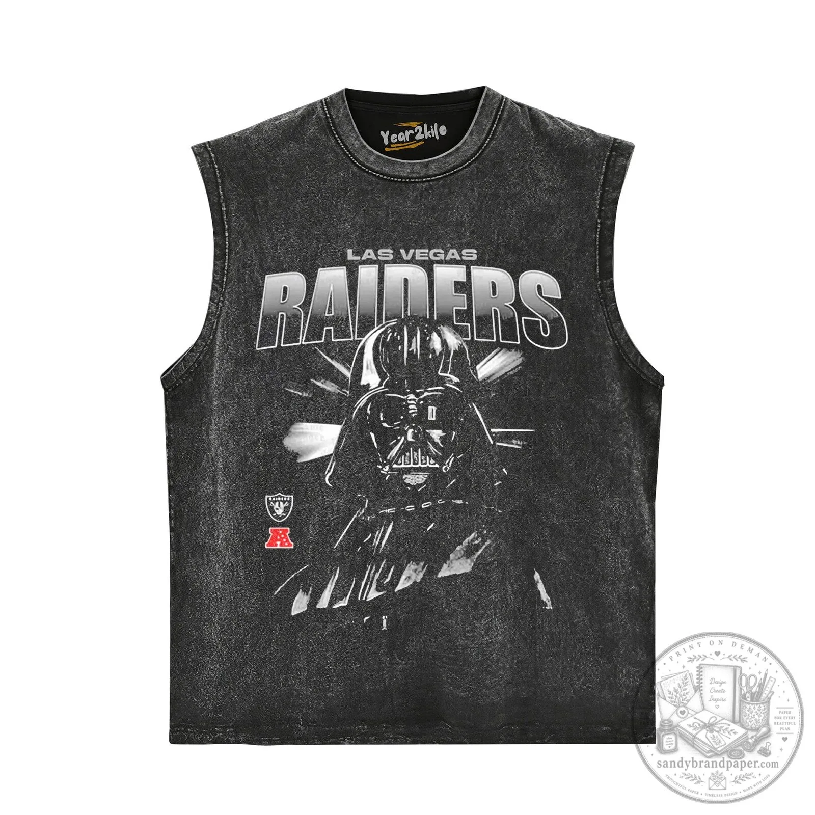 Las Vegas Raiders Darth Vader Star Wars Black T-Shirt 11 Las Vegas Raiders Darth Vader Star Wars Black T-Shirt