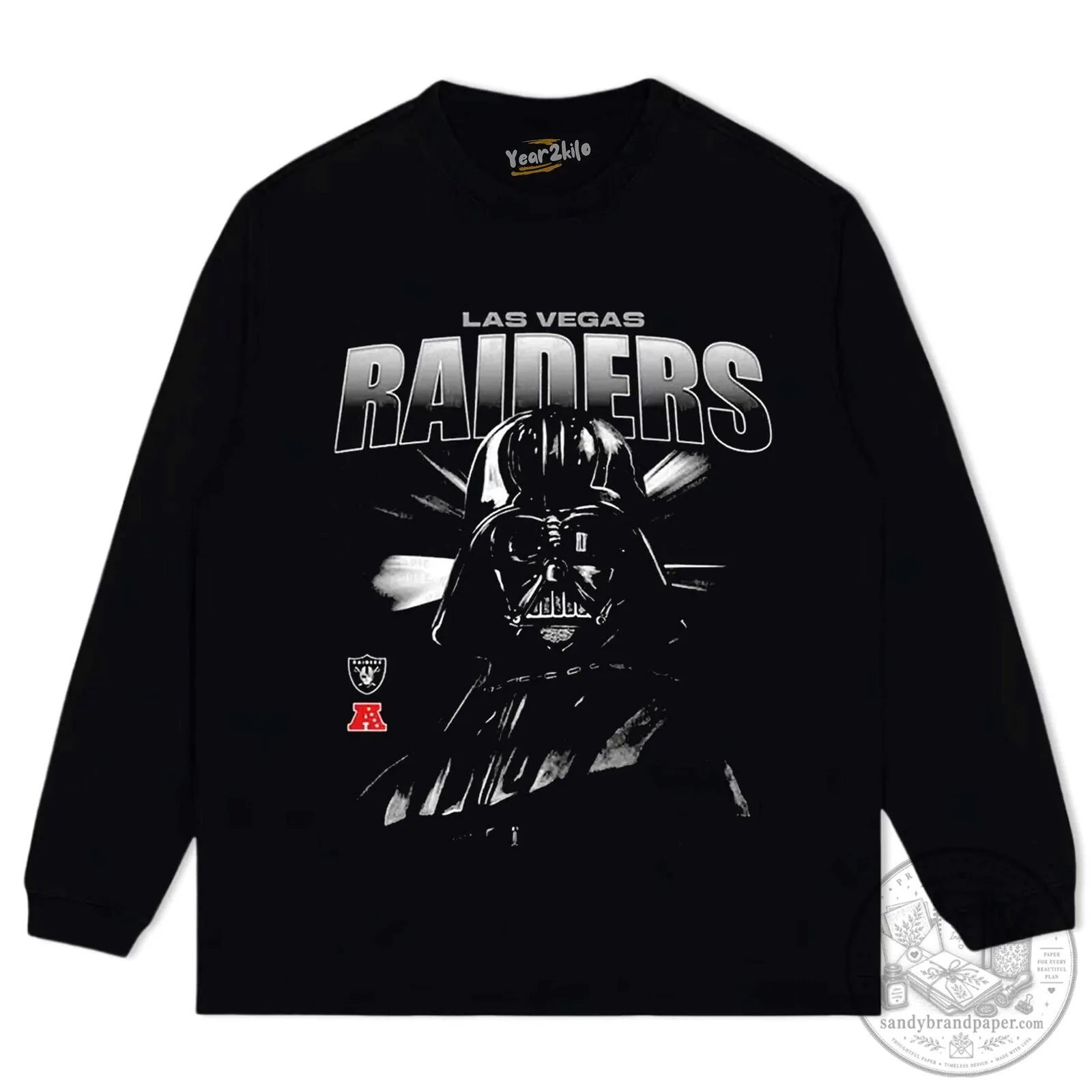 Las Vegas Raiders Darth Vader Star Wars Black T-Shirt 13 Las Vegas Raiders Darth Vader Star Wars Black T-Shirt