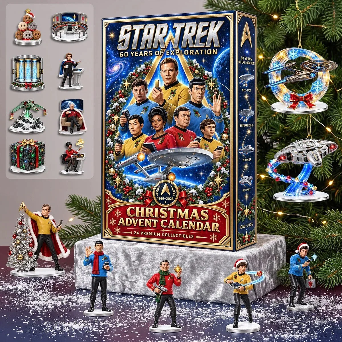 Star Trek 60 Years of Exploration Christmas Advent Calendar Blind Box 4 Star Trek 60 Years of Exploration Christmas Advent Calendar Blind Box