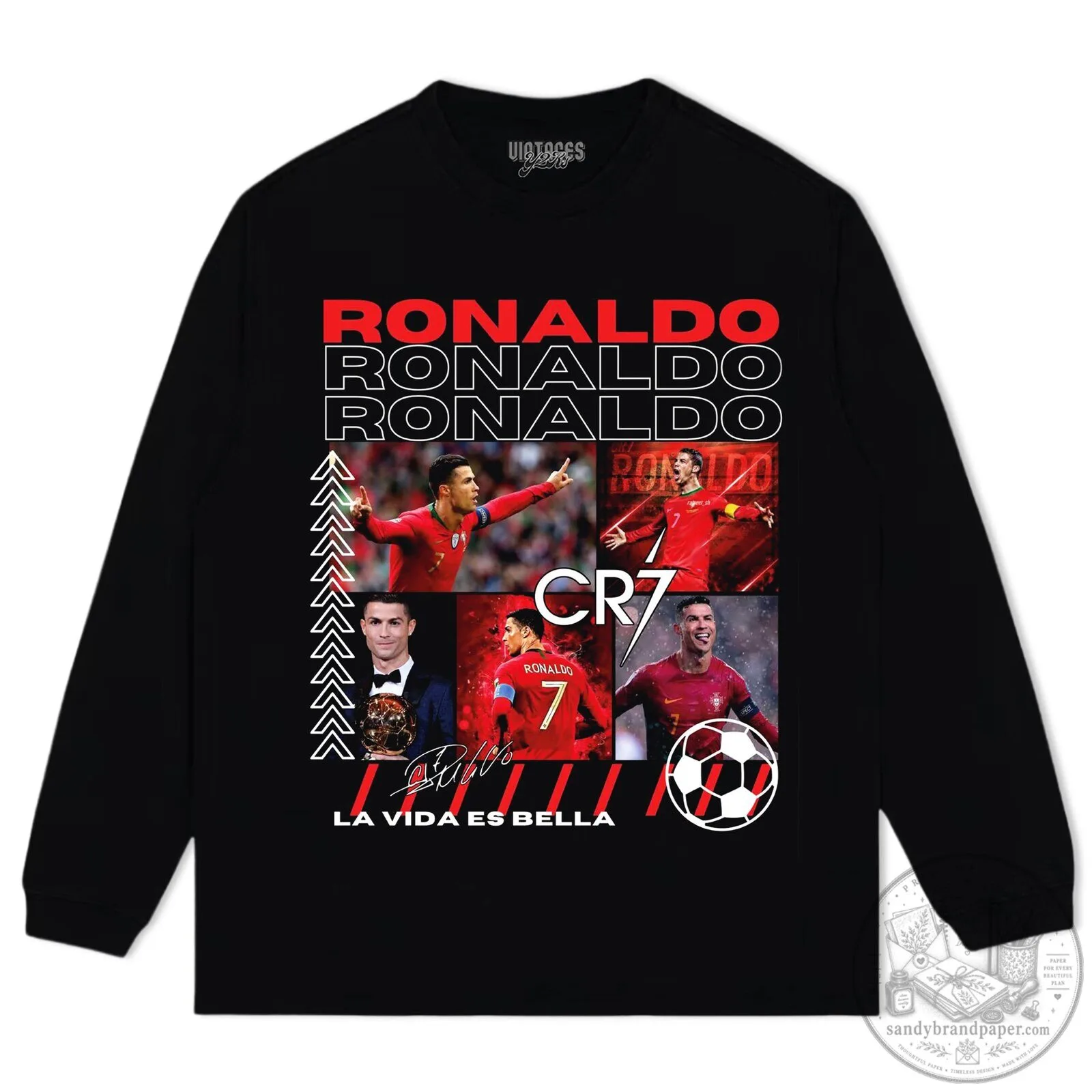 Cristiano Ronaldo Football Legend Collage Graphic Black T-Shirt 17 Cristiano Ronaldo Football Legend Collage Graphic Black T-Shirt