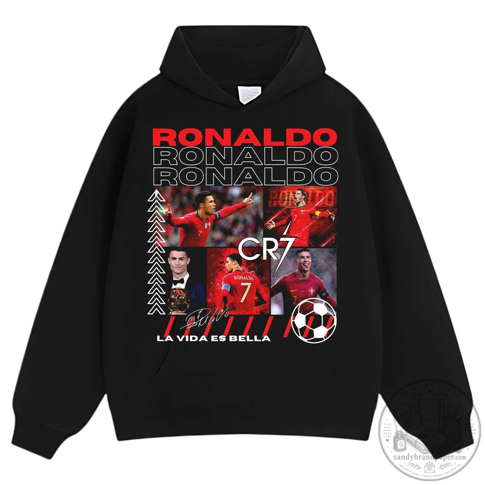 Cristiano Ronaldo Football Legend Collage Graphic Black T-Shirt 19 Cristiano Ronaldo Football Legend Collage Graphic Black T-Shirt