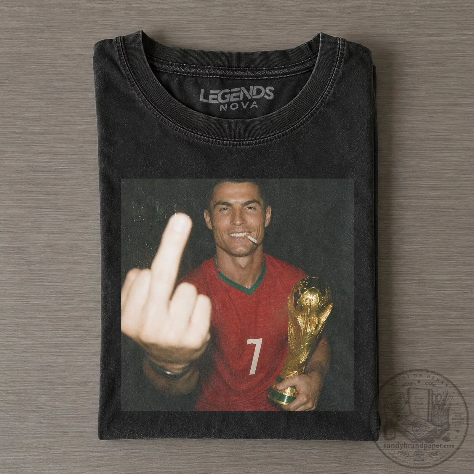 Graphic T-Shirt of Football Legend Cristiano Ronaldo