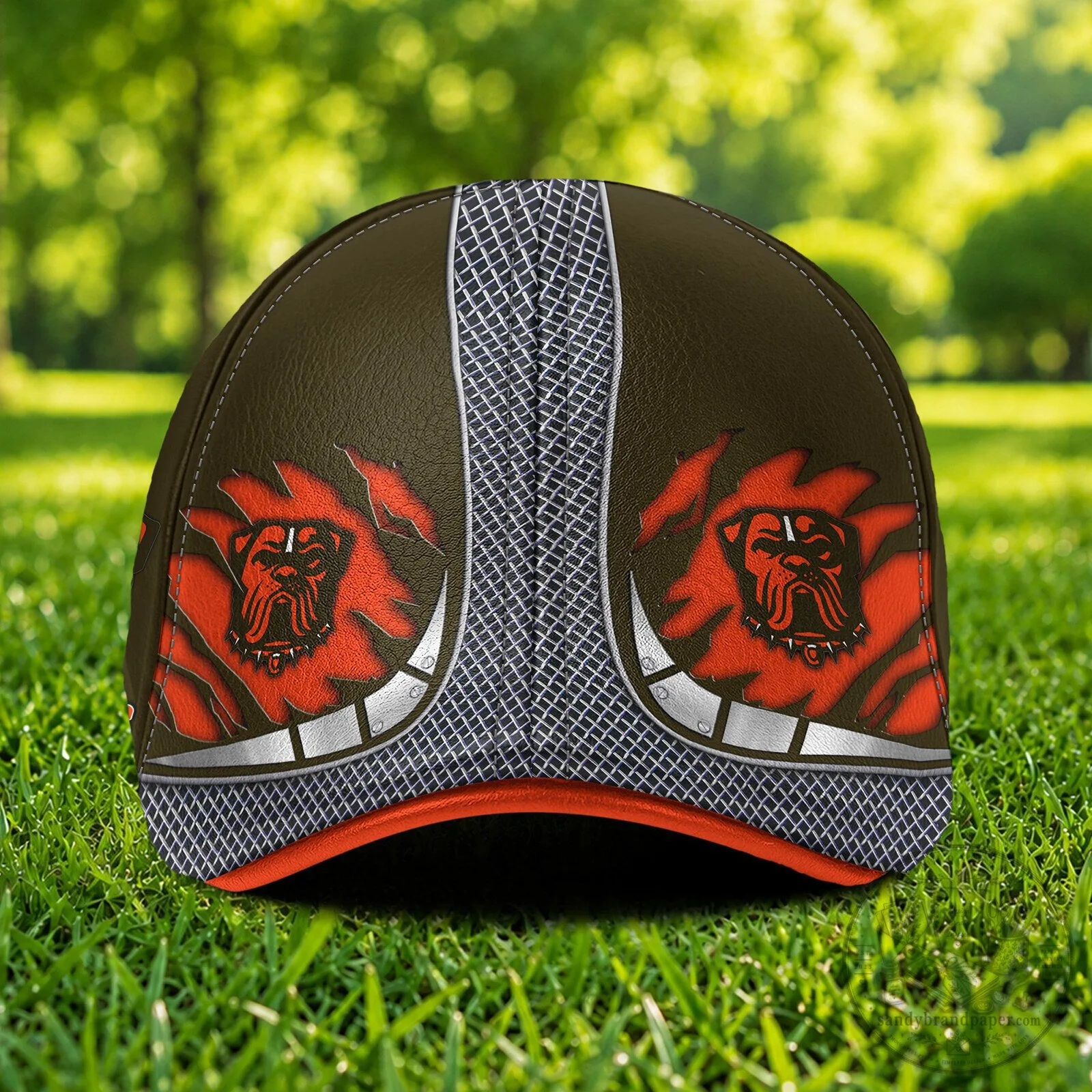 Cleveland Browns American Football Team Bulldog Mascot Flat Cap Hat 6 Cleveland Browns American Football Team Bulldog Mascot Flat Cap Hat