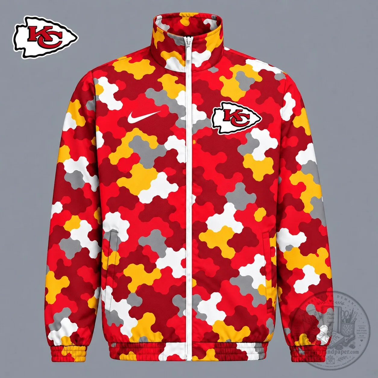 Kansas City Chiefs Geometric Camouflage Full-Zip Jacket