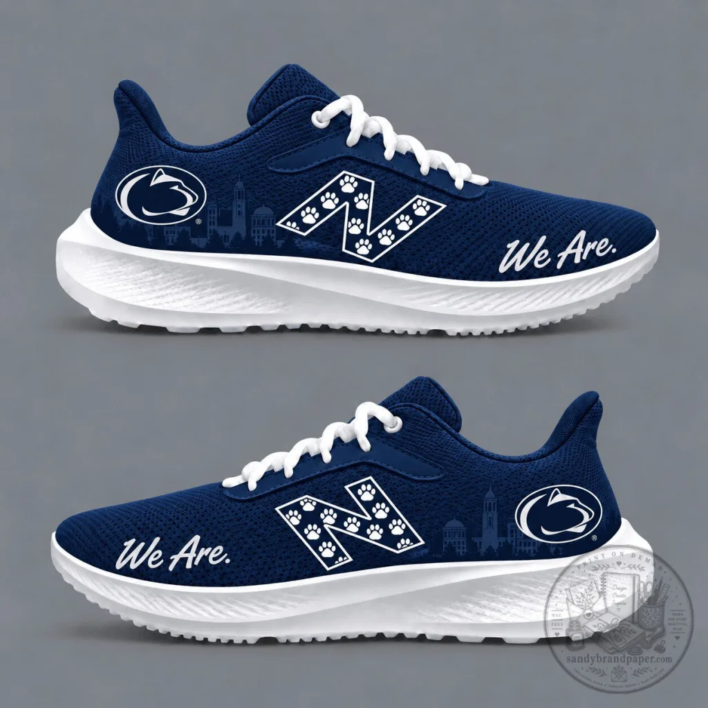 Penn State Nittany Lions College Football Team Sneakers Penn State Nittany Lions College Football Team Sneakers