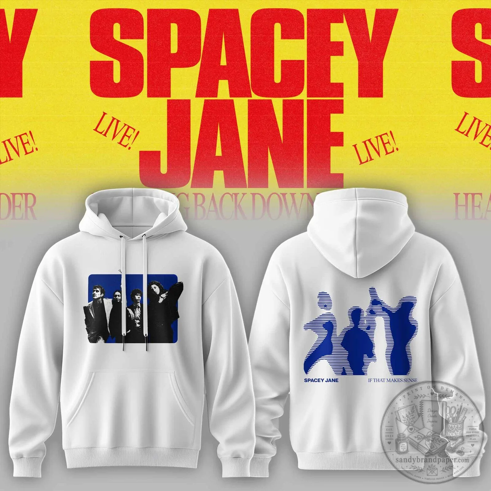 Spacey Jane Heading Back Down Under Australian Tour Concert Hoodie