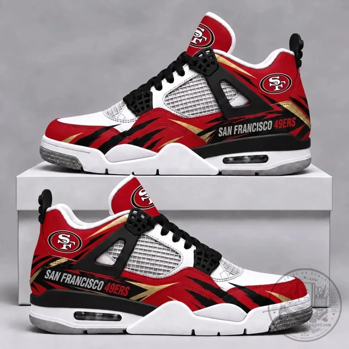 San Francisco 49ers National Football League Custom Fan Shoes