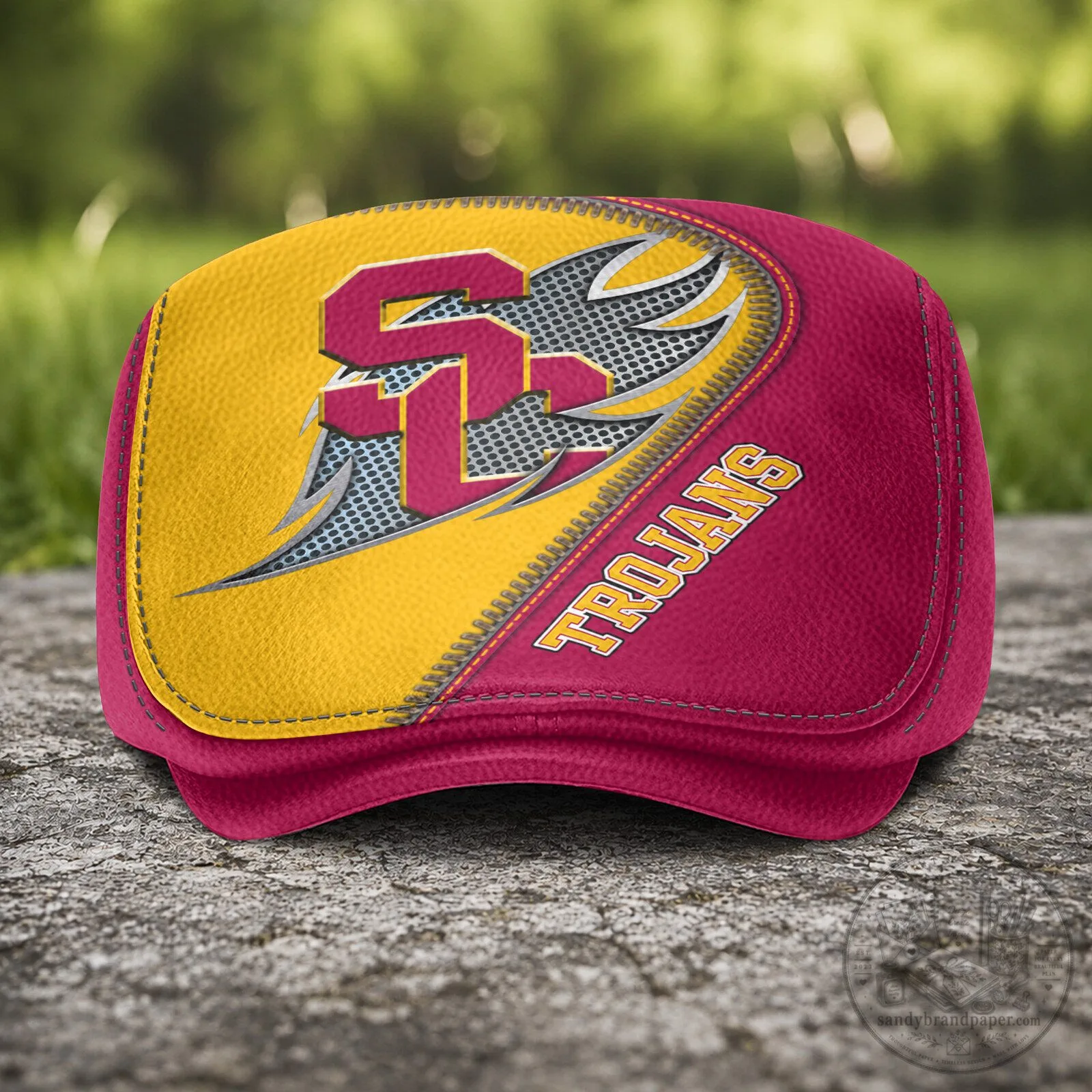 University of Southern California Trojans NCAA Golf Flat Cap 6 University of Southern California Trojans NCAA Golf Flat Cap