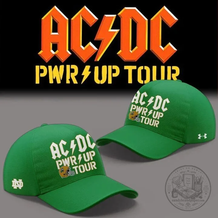 Green Hoodie for Notre Dame Football featuring the AC/DC Power Up Tour 2026 8 Green Hoodie for Notre Dame Football featuring the AC/DC Power Up Tour 2026