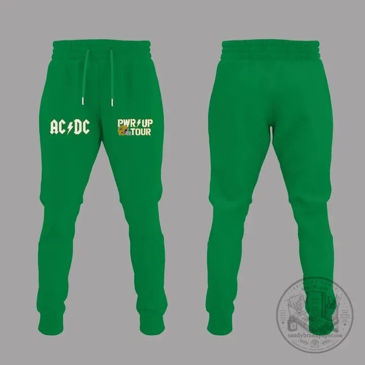 Green Hoodie for Notre Dame Football featuring the AC/DC Power Up Tour 2026 9 Green Hoodie for Notre Dame Football featuring the AC/DC Power Up Tour 2026