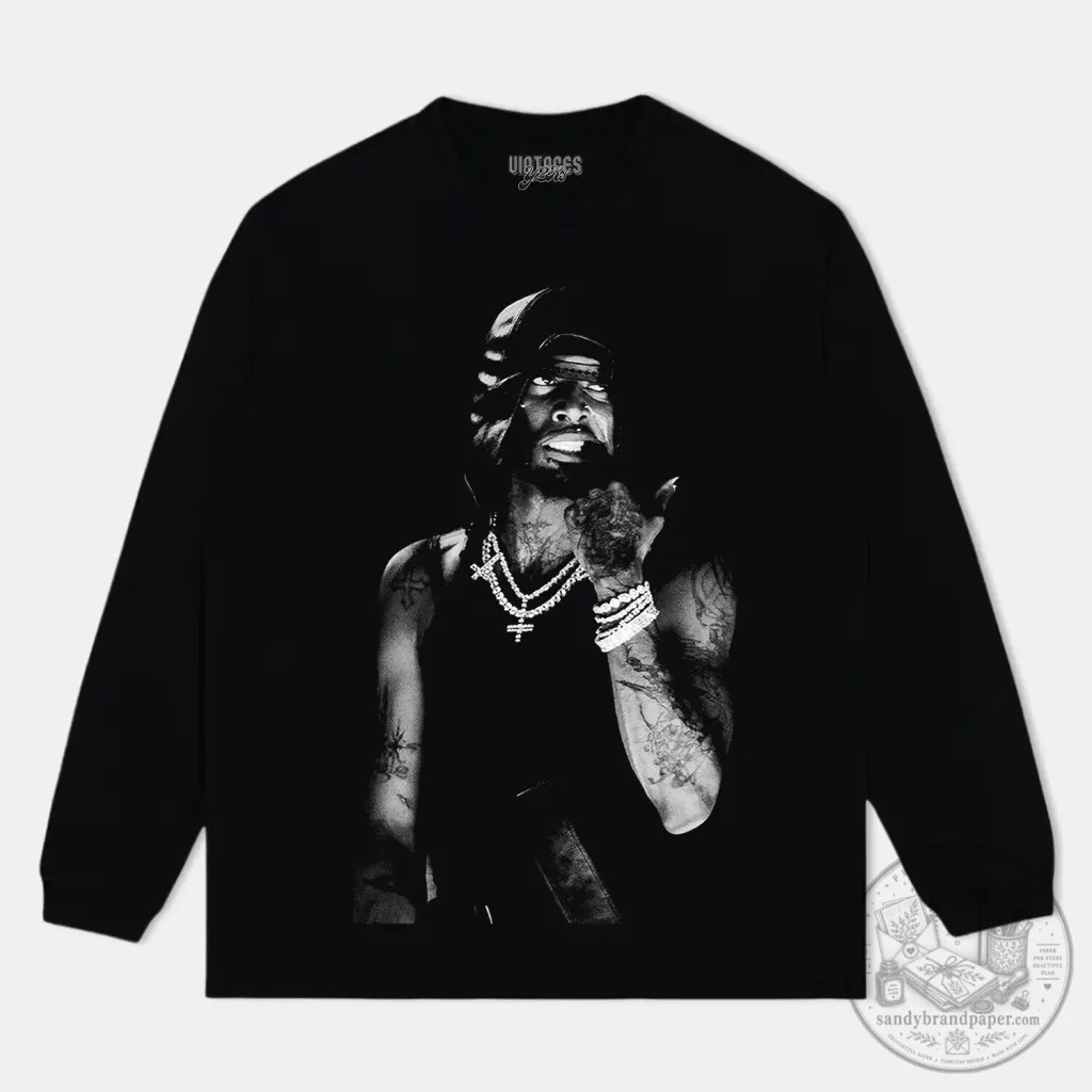 Playboi Carti Rapper Music Tour Black Long-Sleeve Shirt Playboi Carti Rapper Music Tour Black Long-Sleeve Shirt