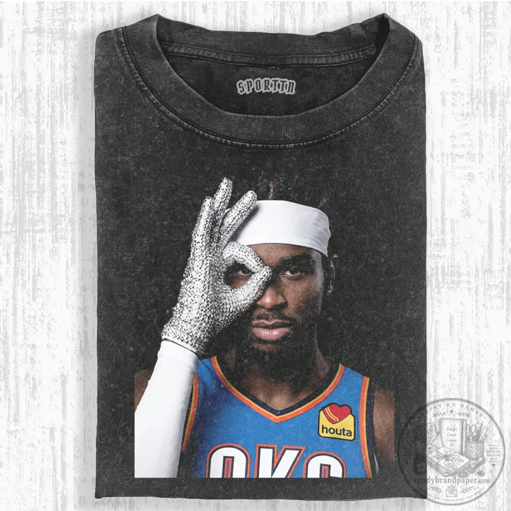 Oklahoma City Thunder Fan T-Shirt featuring Shai Gilgeous-Alexander Oklahoma City Thunder Fan T-Shirt featuring Shai Gilgeous-Alexander