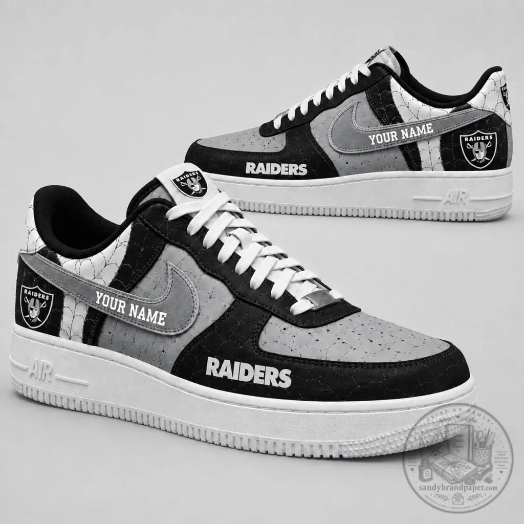 Las Vegas Raiders Personalized Low Top Air Force One Shoes Las Vegas Raiders Personalized Low Top Air Force One Shoes
