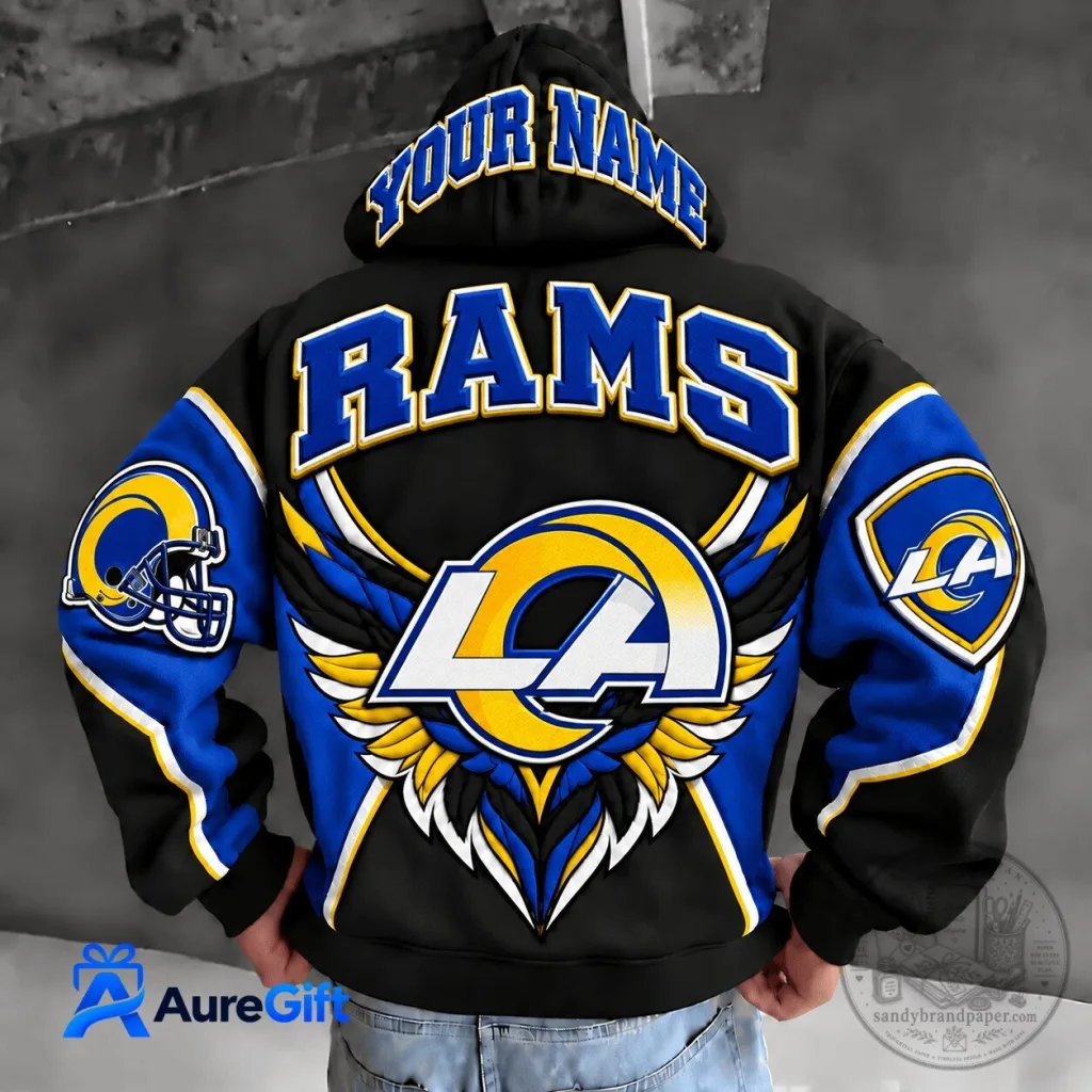 Los Angeles Rams NFL Christmas Kickoff Personalized Hoodie Los Angeles Rams NFL Christmas Kickoff Personalized Hoodie