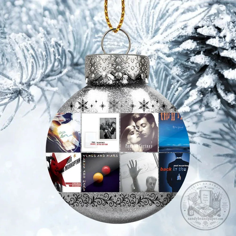 Paul McCartney Album Covers Christmas Ornament
