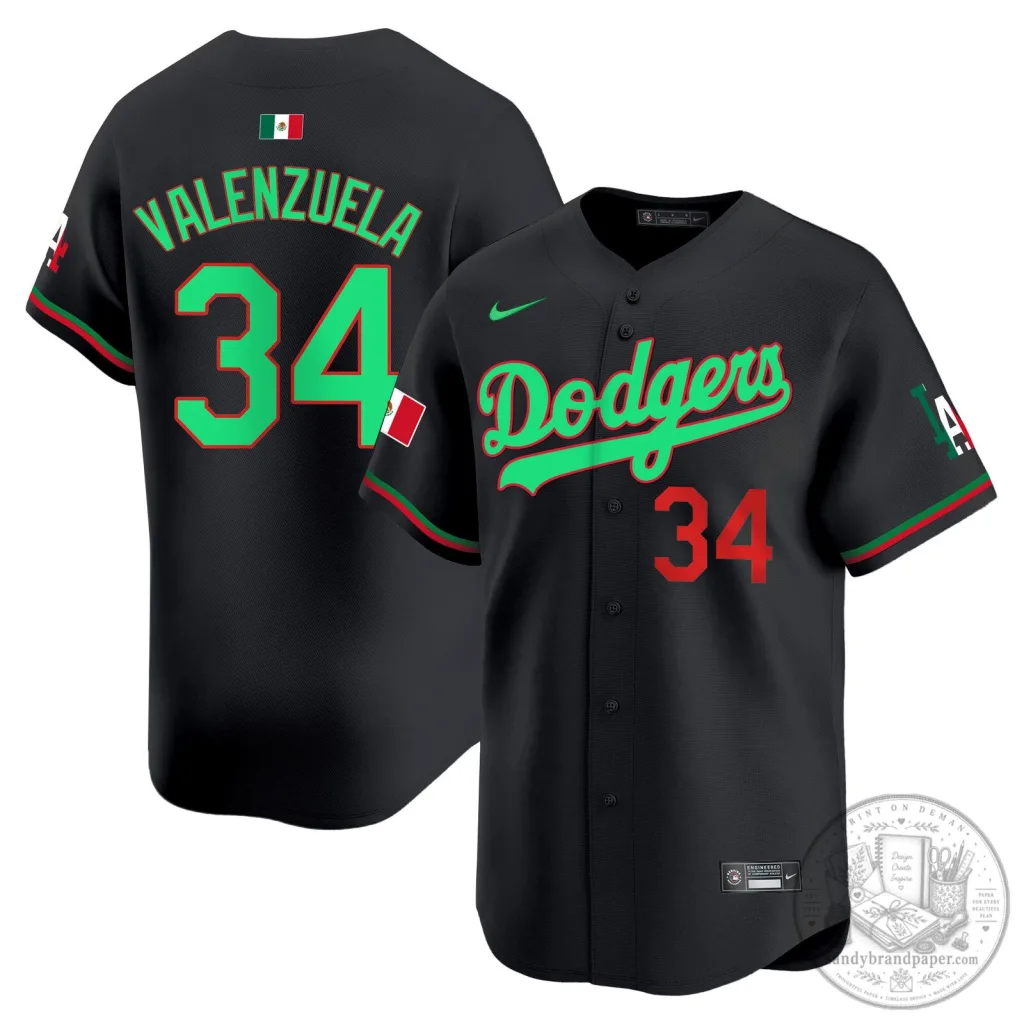 Los Angeles Dodgers Mexico Fernando Valenzuela Baseball Jersey Los Angeles Dodgers Mexico Fernando Valenzuela Baseball Jersey