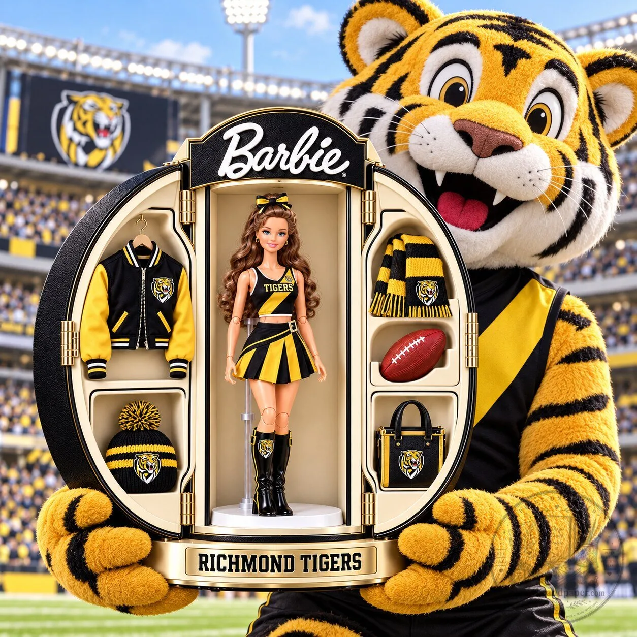 Richmond Tigers Barbie Doll Collectible Figure with Team Apparel