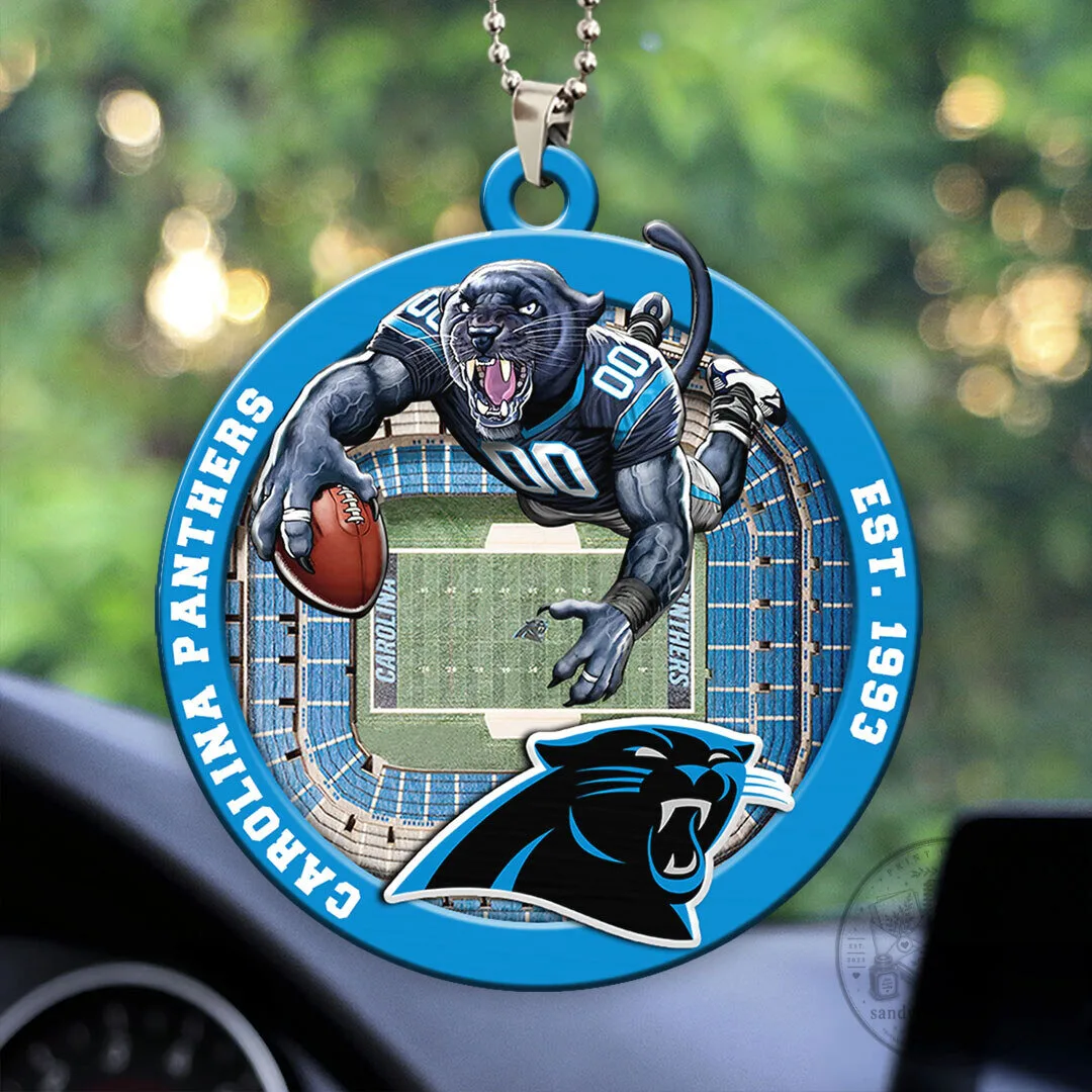 Carolina Panthers Football Team Car Ornament