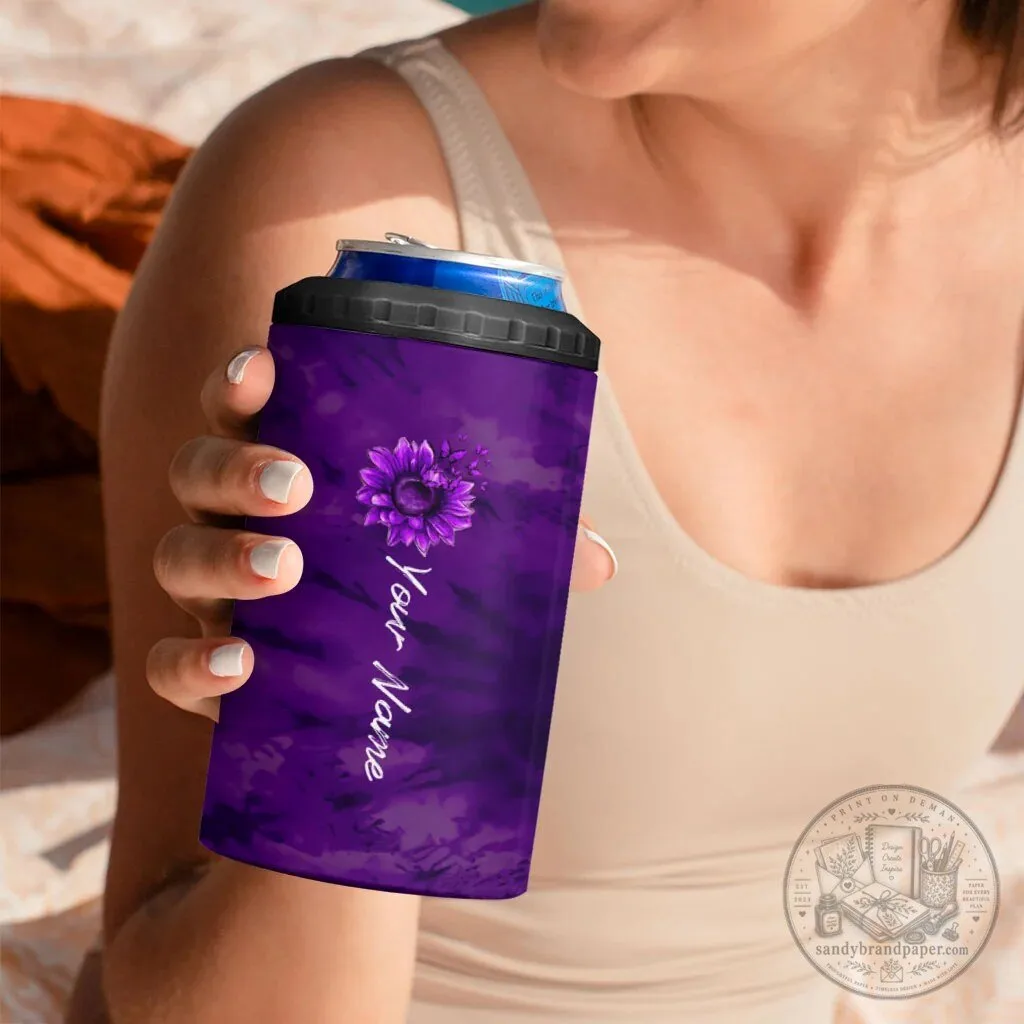 Domestic Violence Awareness Purple Ribbon Sunflower Nobody Fights Alone Tumbler 11 Domestic Violence Awareness Purple Ribbon Sunflower Nobody Fights Alone Tumbler