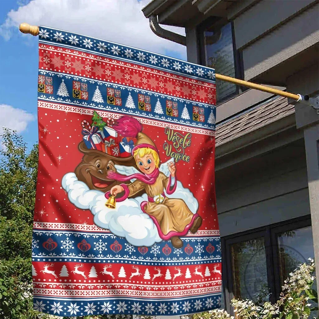 Czech Republic Jezisek Vesele Vanoce Christmas Holiday Garden Flag 6 Czech Republic Jezisek Vesele Vanoce Christmas Holiday Garden Flag