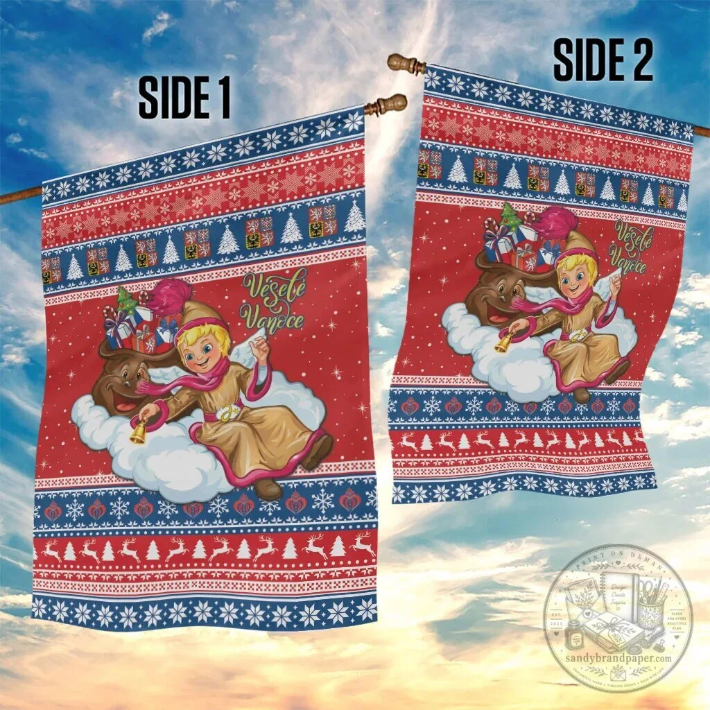 Czech Republic Jezisek Vesele Vanoce Christmas Holiday Garden Flag 7 Czech Republic Jezisek Vesele Vanoce Christmas Holiday Garden Flag