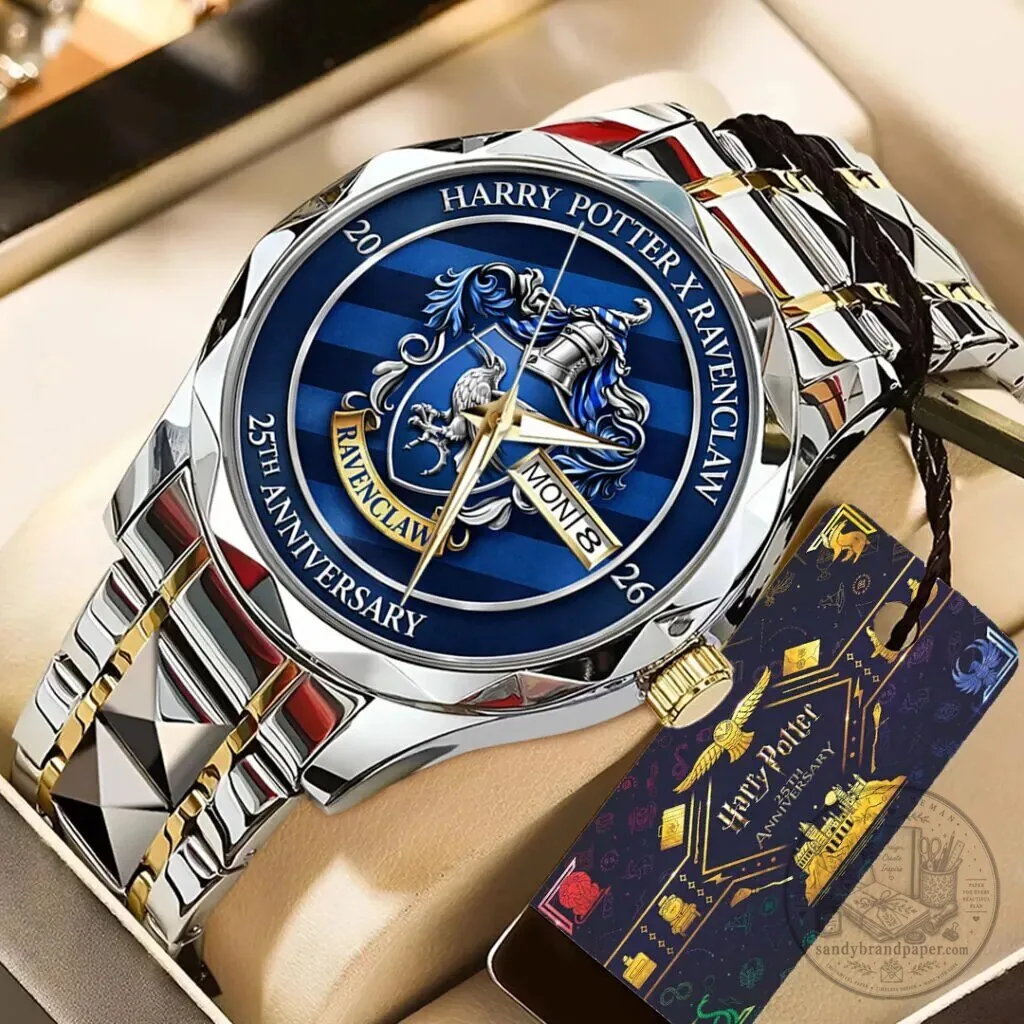 Harry Potter Ravenclaw 25th Anniversary Gold and Silver Stainless Steel Watch