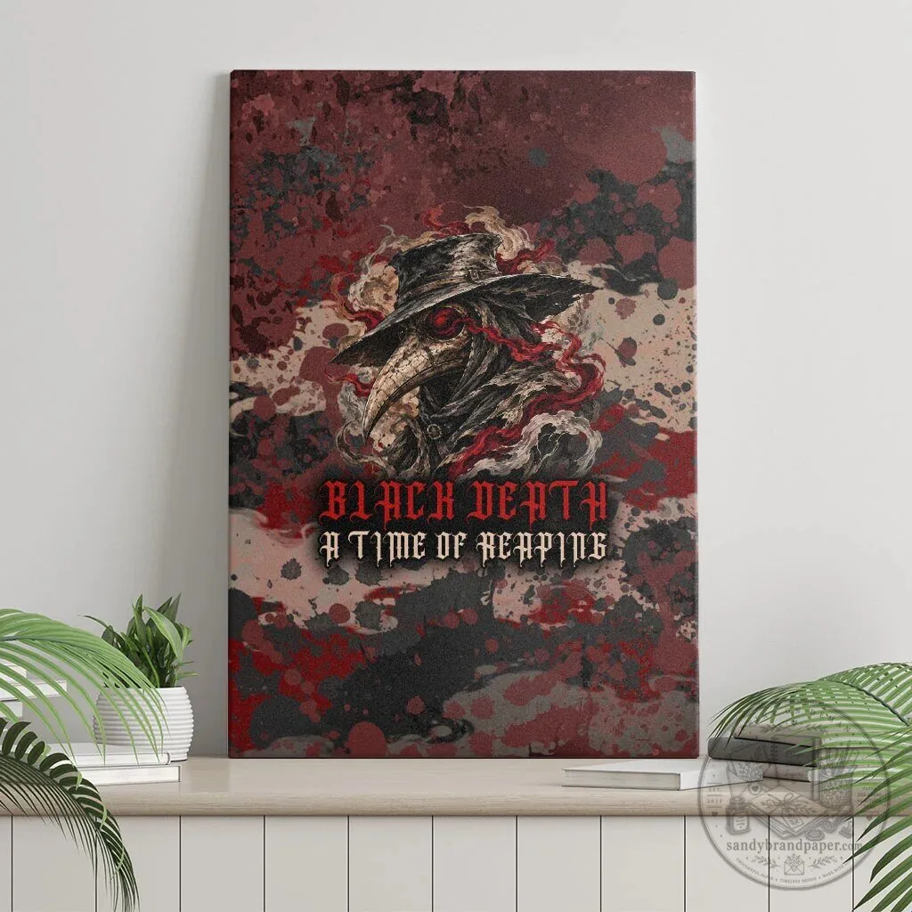 Black Death A Time Of Reaping Grim Reaper Plague Doctor Gothic Horror Canvas Wall Art 8 Black Death A Time Of Reaping Grim Reaper Plague Doctor Gothic Horror Canvas Wall Art