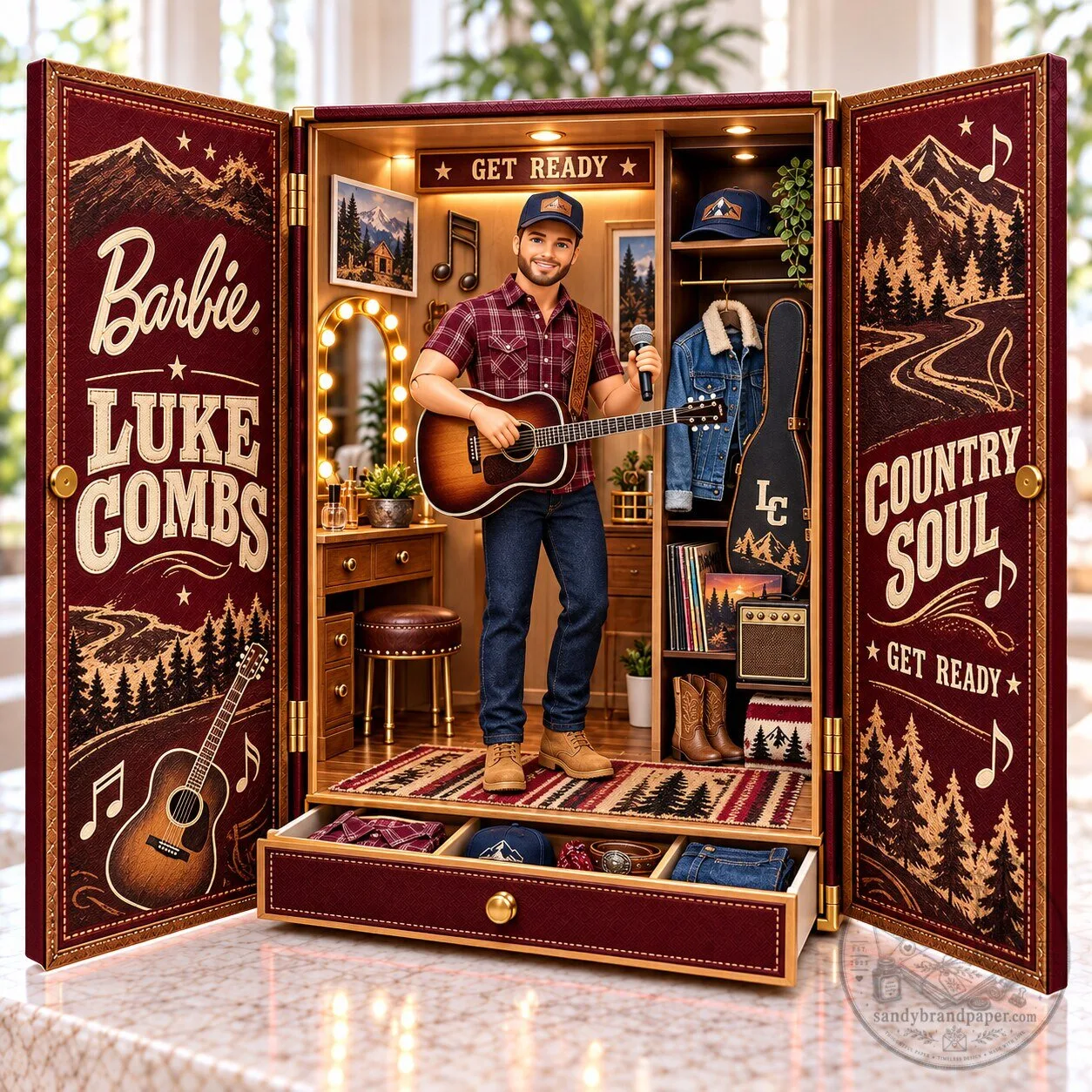 Luke Combs Barbie Country Soul Get Ready Commemorative Action Figure