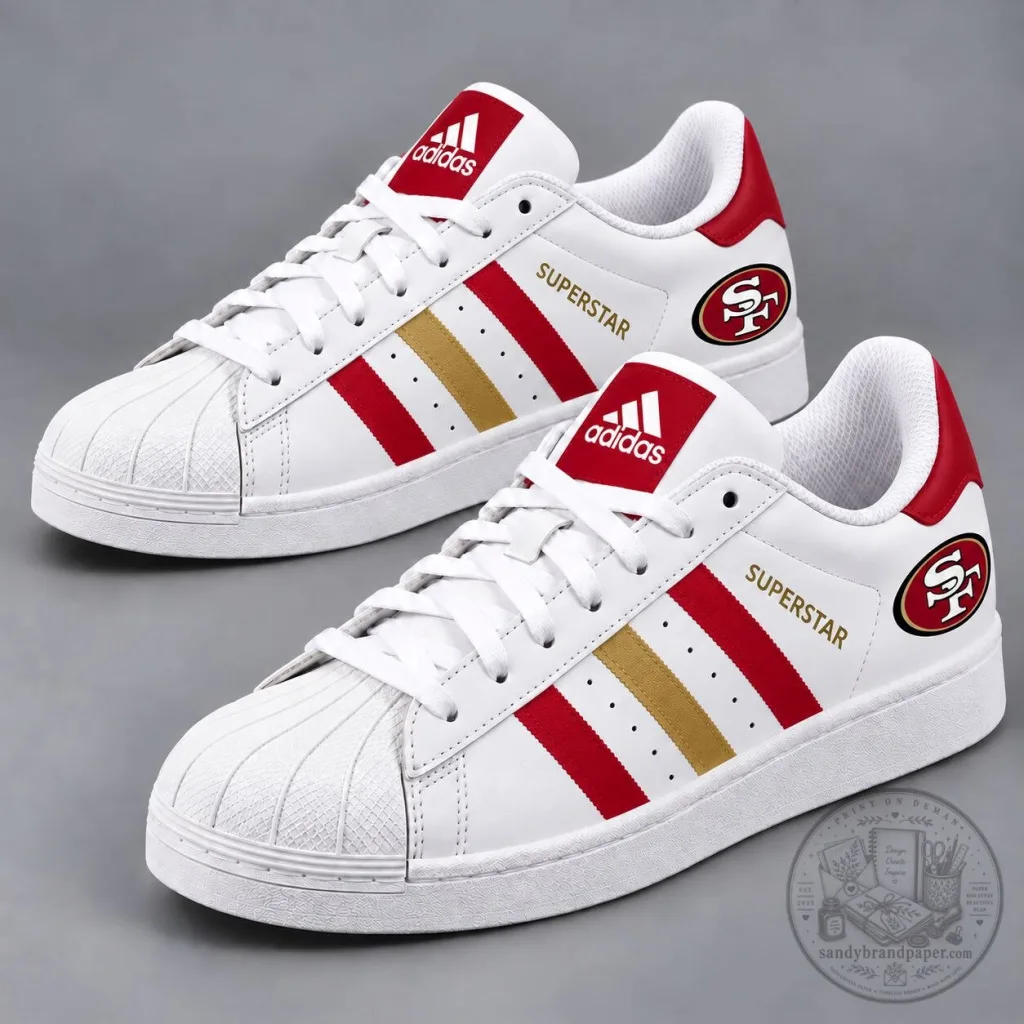 San Francisco 49ers NFL Team Pride Superstar Shoes