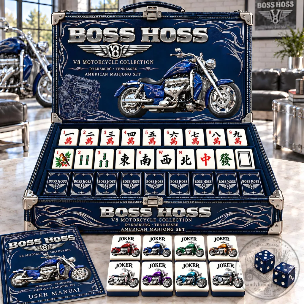 Boss Hoss V8 Motorcycle Collection American Mahjong Game Set Boss Hoss V8 Motorcycle Collection American Mahjong Game Set