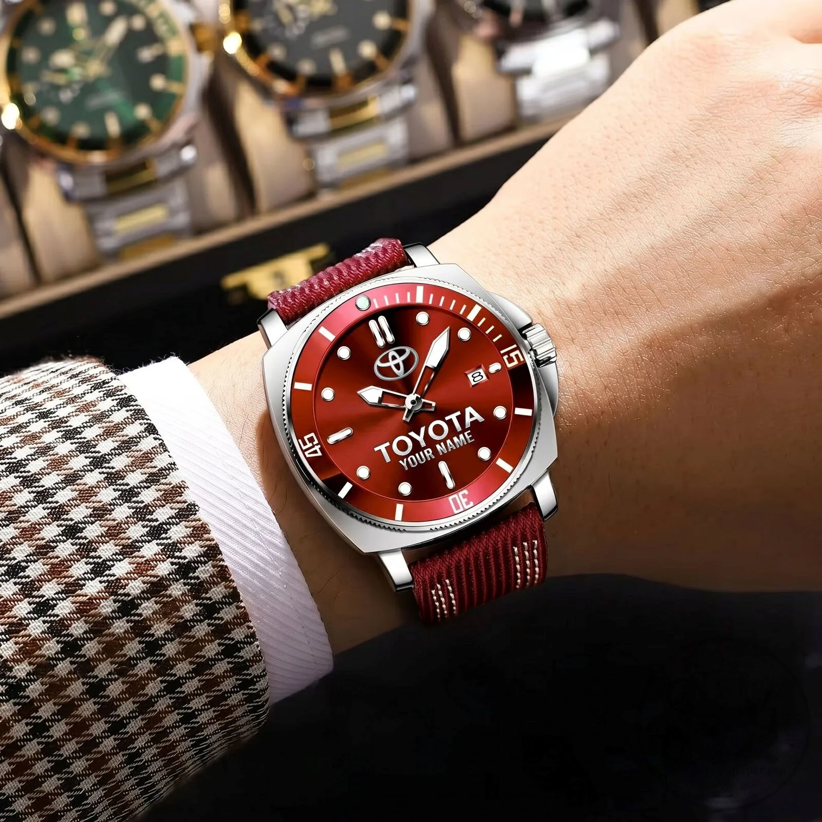 Toyota Custom Name Luxury Fashion Men's Sport Watch 12 Toyota Custom Name Luxury Fashion Men