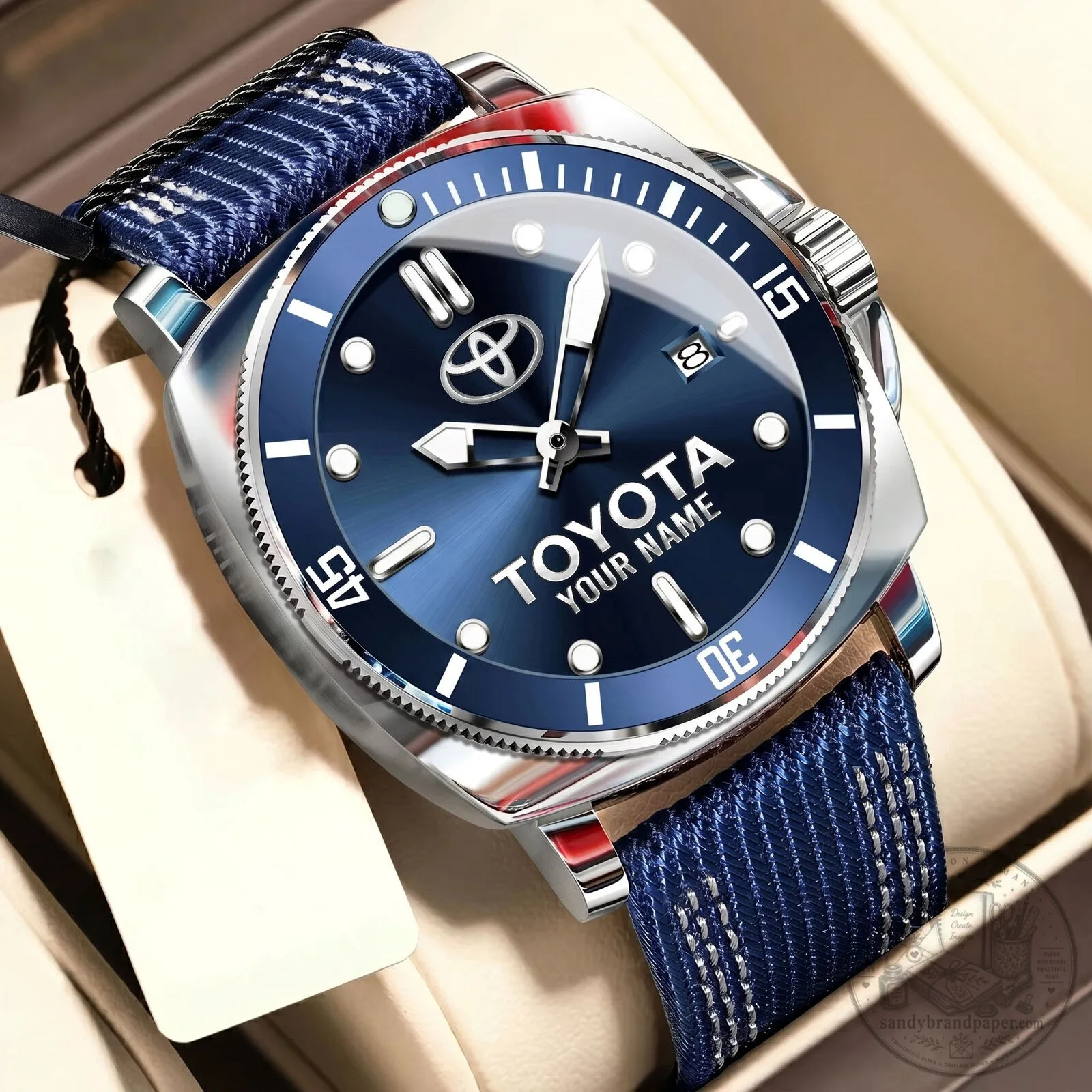 Toyota Custom Name Luxury Fashion Men's Sport Watch 13 Toyota Custom Name Luxury Fashion Men