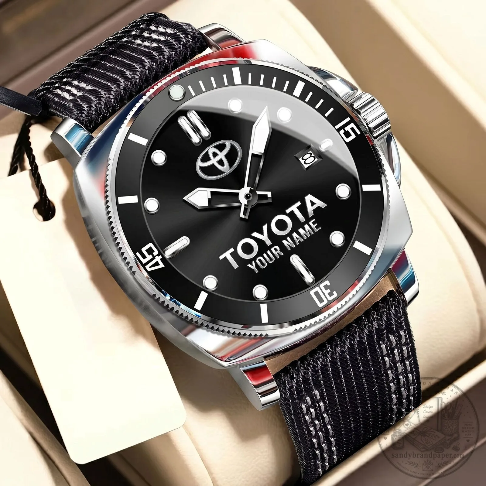 Toyota Custom Name Luxury Fashion Men's Sport Watch 14 Toyota Custom Name Luxury Fashion Men