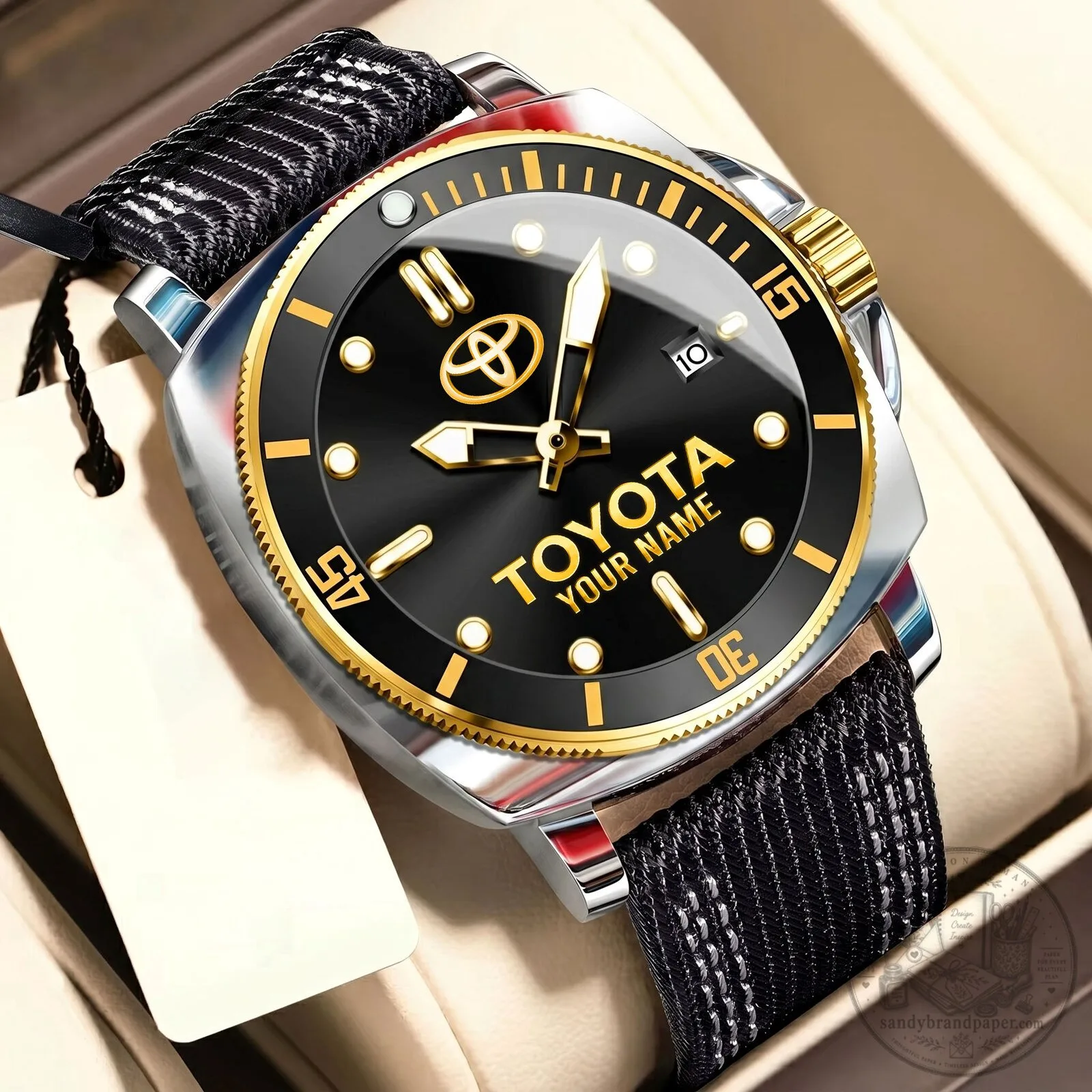 Toyota Custom Name Luxury Fashion Men's Sport Watch 17 Toyota Custom Name Luxury Fashion Men