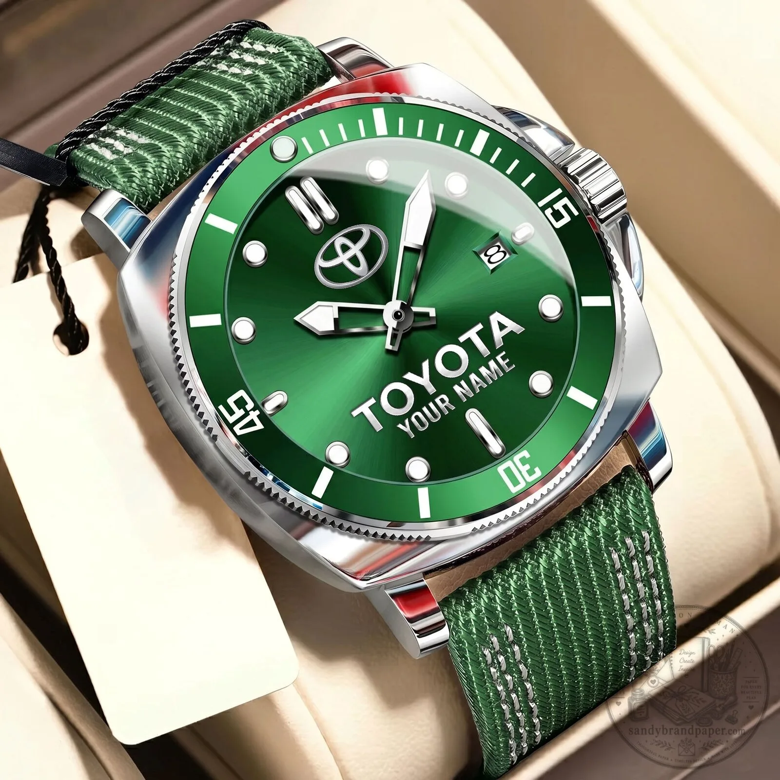 Toyota Custom Name Luxury Fashion Men's Sport Watch 18 Toyota Custom Name Luxury Fashion Men