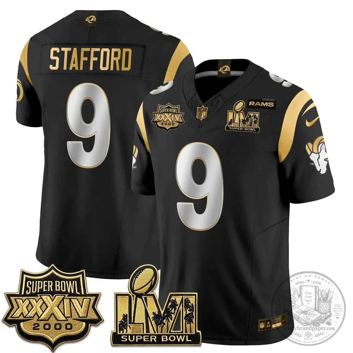 Los Angeles Rams Super Bowl LVI Champions White Vapor Football Jersey 73 Los Angeles Rams Super Bowl LVI Champions White Vapor Football Jersey