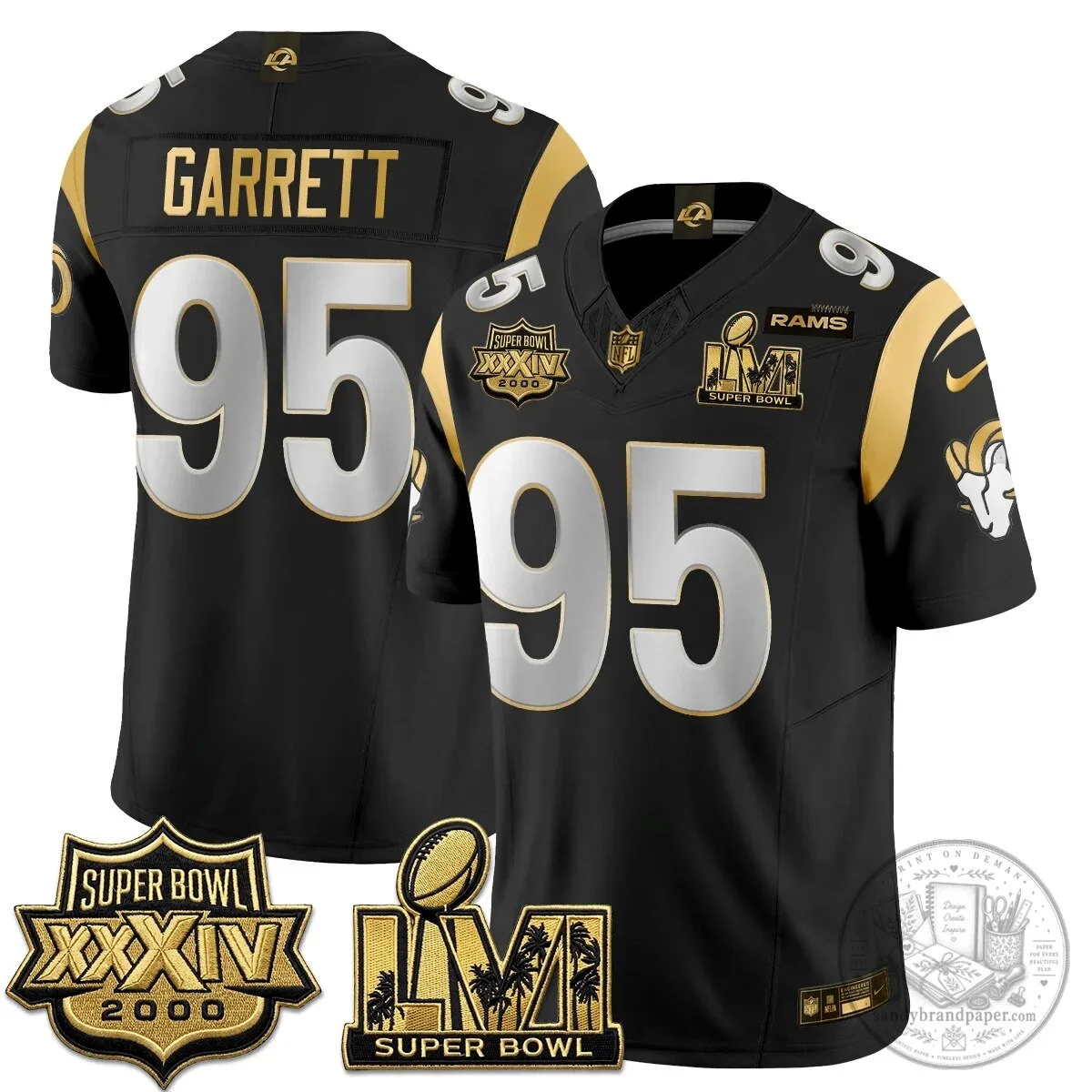 Los Angeles Rams Super Bowl LVI Champions White Vapor Football Jersey 76 Los Angeles Rams Super Bowl LVI Champions White Vapor Football Jersey