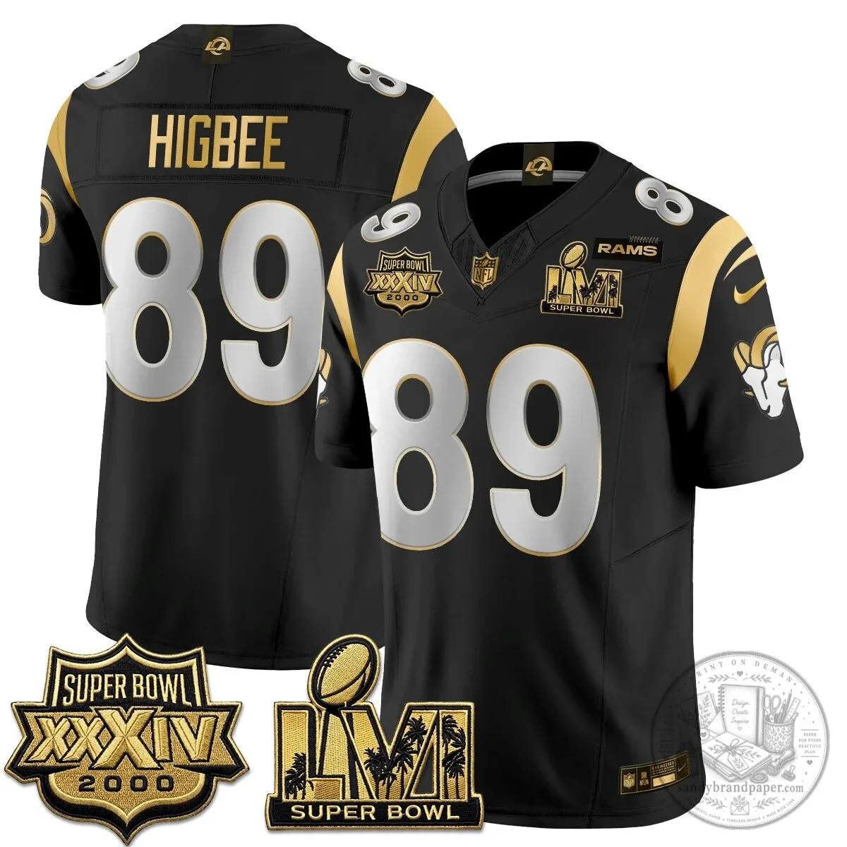 Los Angeles Rams Super Bowl LVI Champions White Vapor Football Jersey 79 Los Angeles Rams Super Bowl LVI Champions White Vapor Football Jersey