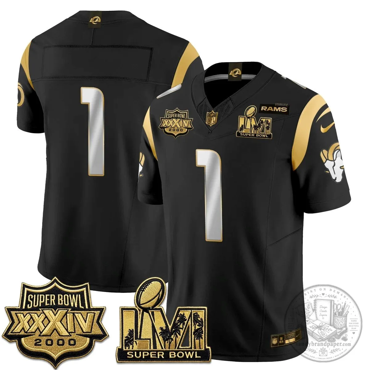 Los Angeles Rams Super Bowl LVI Champions White Vapor Football Jersey 82 Los Angeles Rams Super Bowl LVI Champions White Vapor Football Jersey