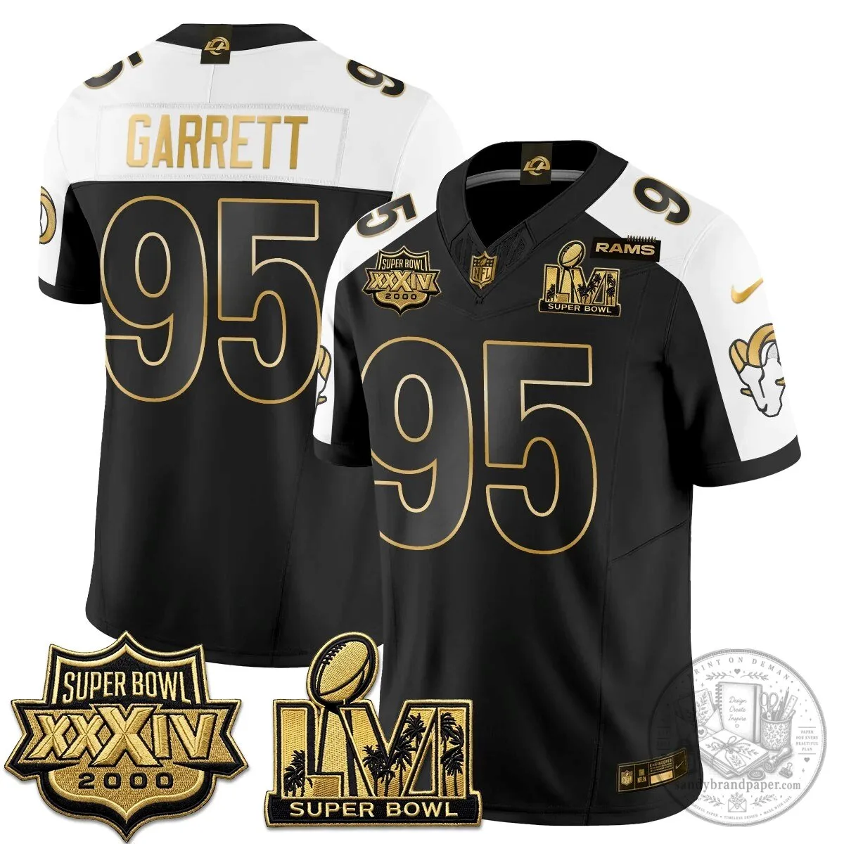 Los Angeles Rams Super Bowl LVI Champions White Vapor Football Jersey 88 Los Angeles Rams Super Bowl LVI Champions White Vapor Football Jersey