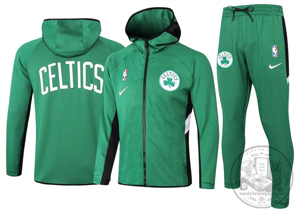 Boston Celtics NBA Therma Flex Training Tracksuit Full Zip Hoodie Boston Celtics NBA Therma Flex Training Tracksuit Full Zip Hoodie