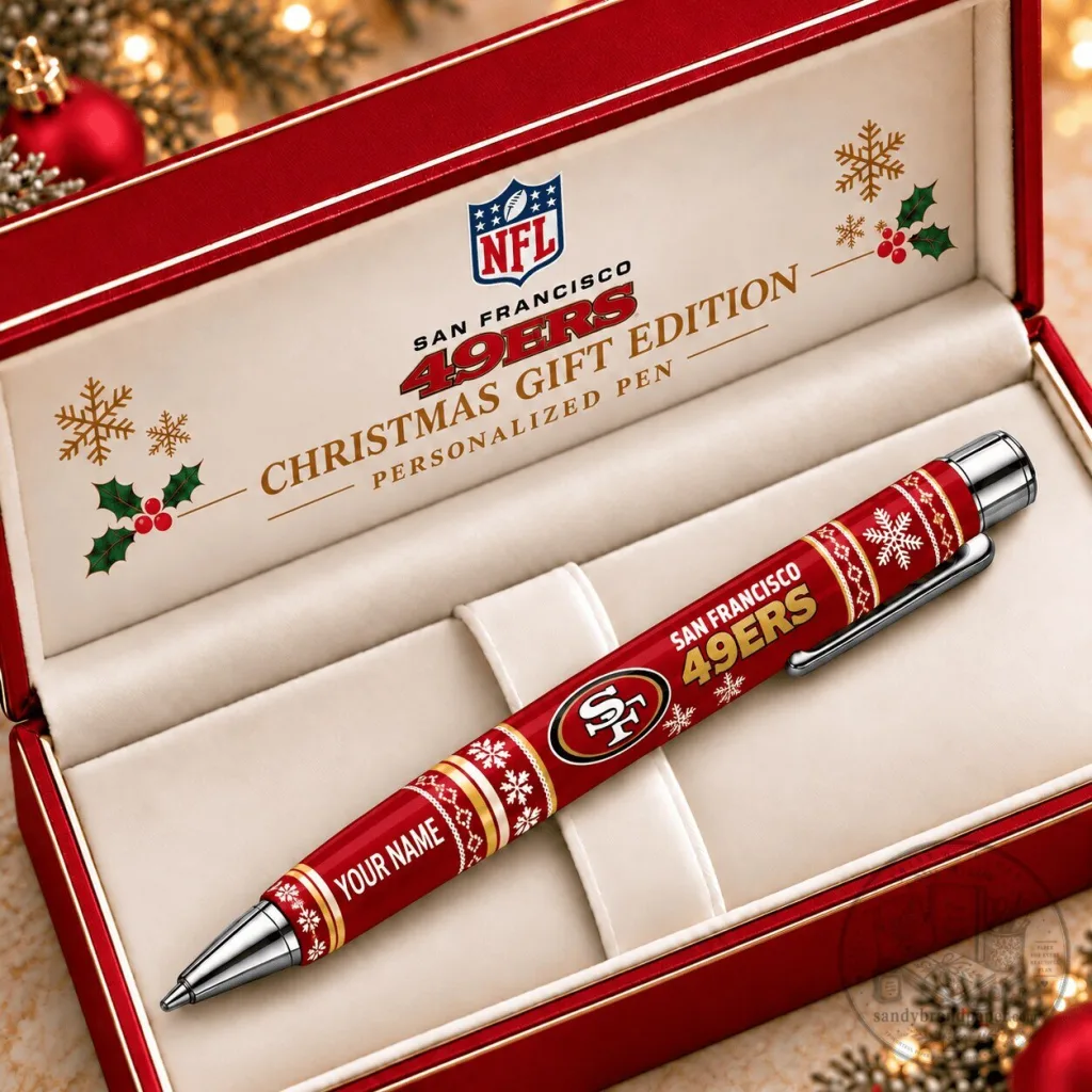 San Francisco 49ers Christmas Personalized Ballpoint Pen NFL Gift 39 San Francisco 49ers Christmas Personalized Ballpoint Pen NFL Gift