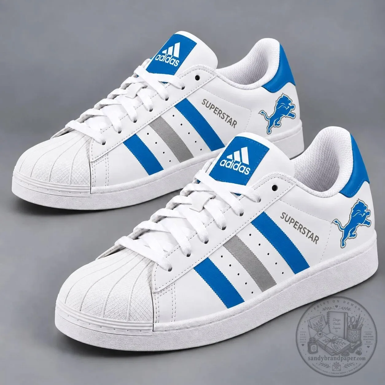 Detroit Lions NFL Team Pride Superstar Shoes